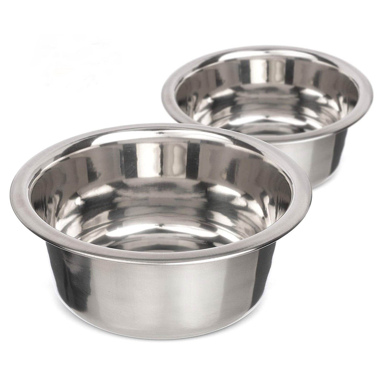 2.2 Cup Stainless Steel Replacement Bowls for Neater Feeder top view on a white background.