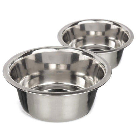 3.5 Cup Stainless Steel Replacement Bowls for Neater Feeder top view on a white background.