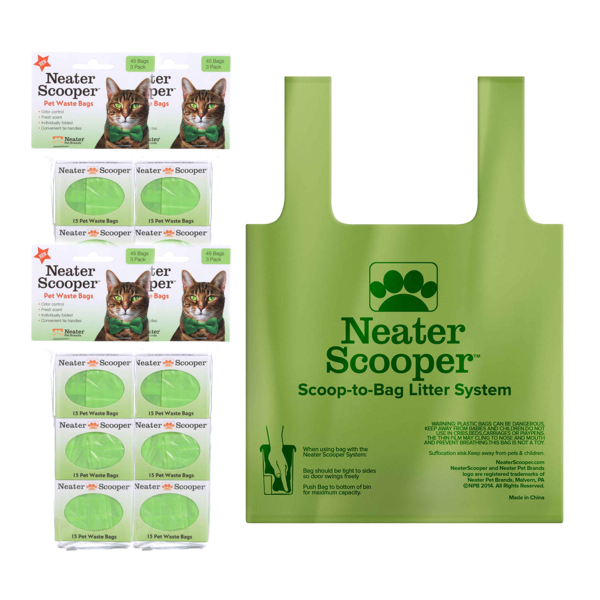 Neater Scooper Bags, 180 Count