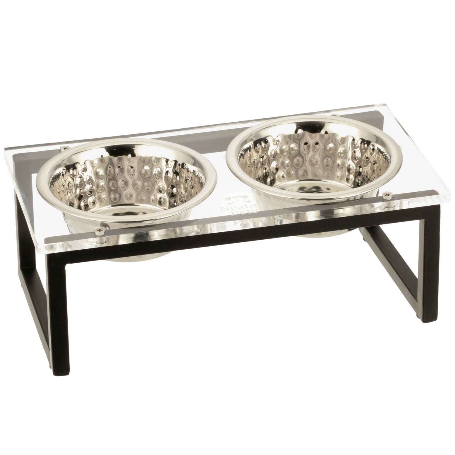 Acrylic Pet Bowl Stand on a white background.
