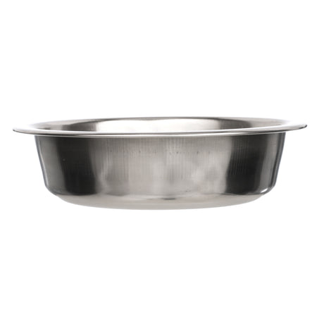Stainless Steel Bowl side view on a white background.