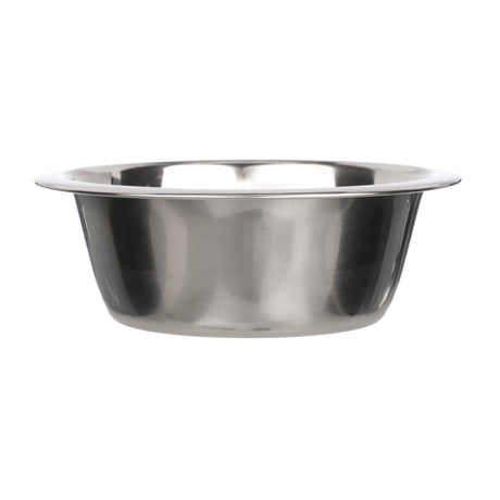 Stainless Steel Bowl side view on a white background.