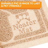 Beige Neater Pets Litter Trapping Mat close up of durable and pet friendly mat