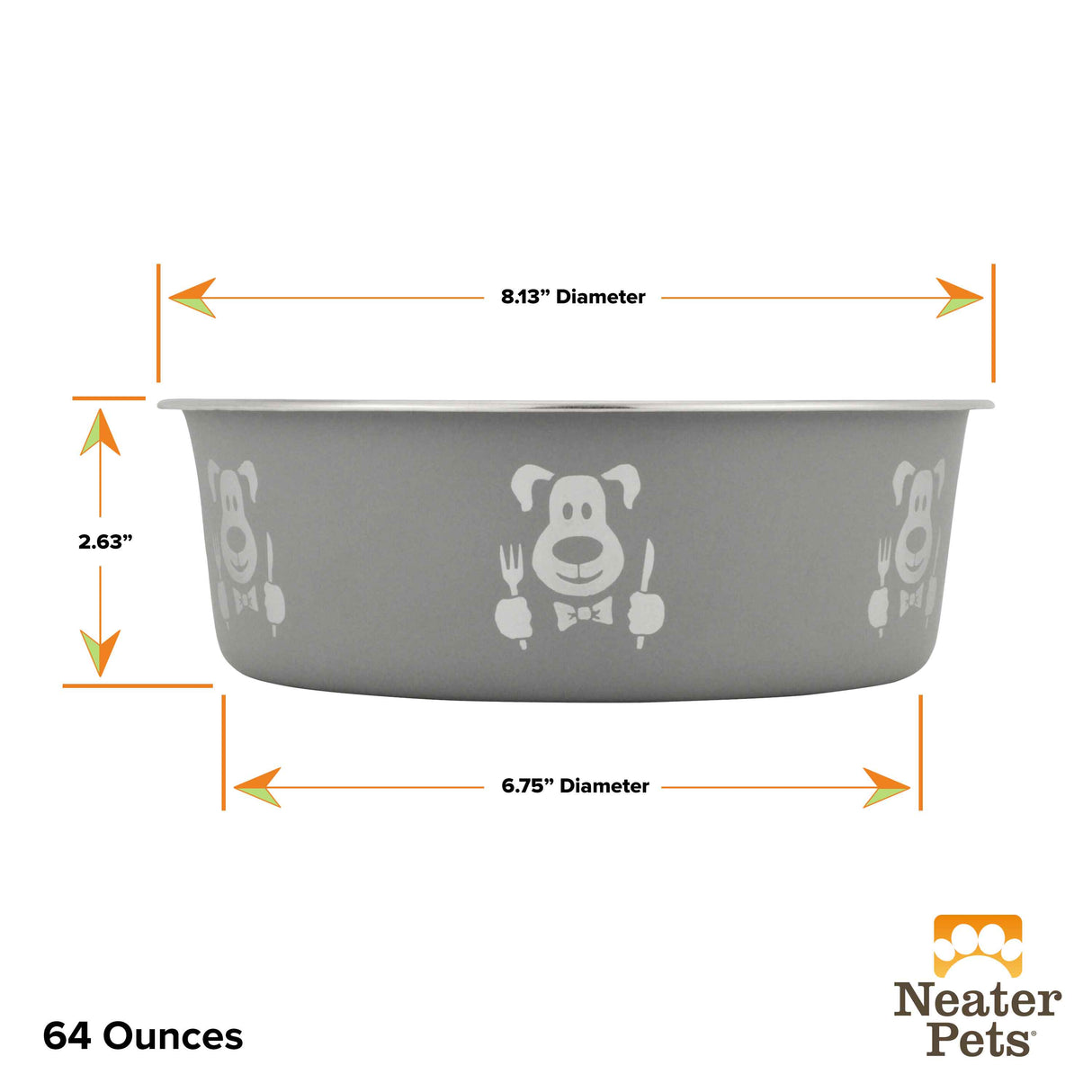 Hungry dog large bowl dimensions