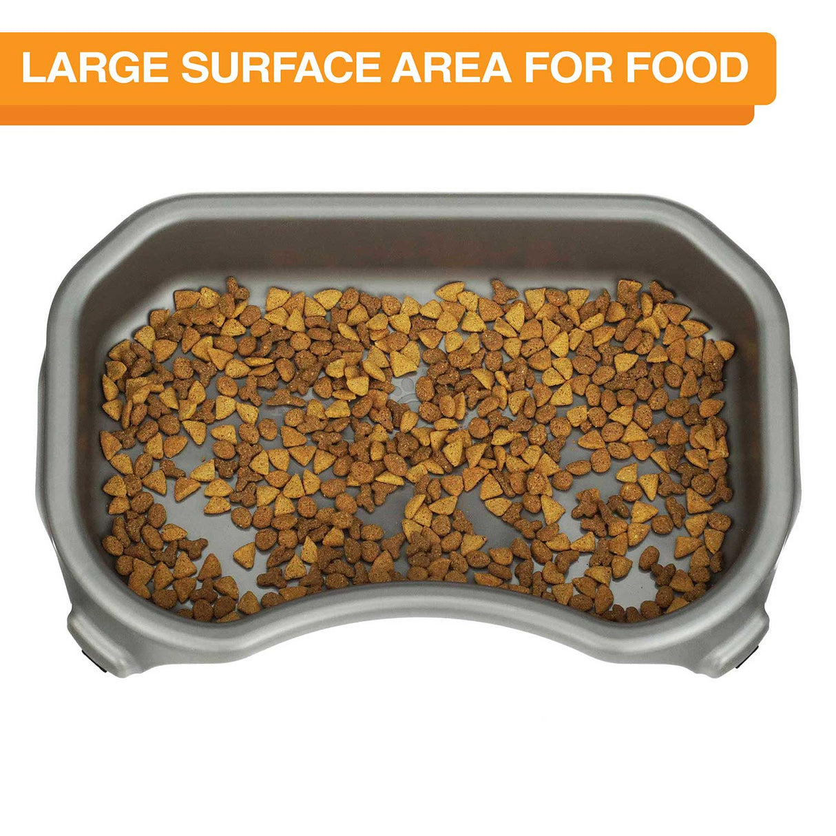 Little Big Bowl for cats in Gunmetal Grey with food