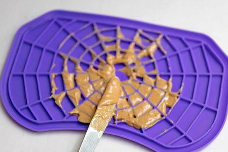 Neat-Lik mat with peanut butter