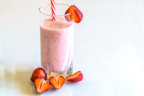 Strawberry dog smoothie