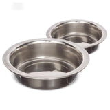 1 Cup Stainless Steel Replacement Bowls for Neater Feeder top view