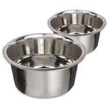 5 Cup Stainless Steel Replacement Bowls for Neater Feeder top view