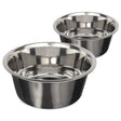 9 Cup Stainless Steel Replacement Bowls for Neater Feeder top view on a white background.
