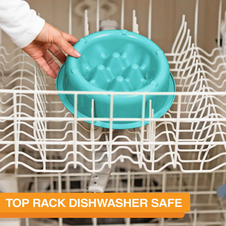 The Niner in the top rack of a dishwasher