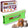 FurDozer X4 Hybrid pet hair remover tool shown with its retail box, plus a golden retriever and a tabby cat on a white background. The product is green and white rectangular tool with a gold metal rod and rubber edges, and the box highlights a 4-in-1 pet hair remover and auto detailer function.