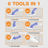 Chart showing the 6 different tools of the X6