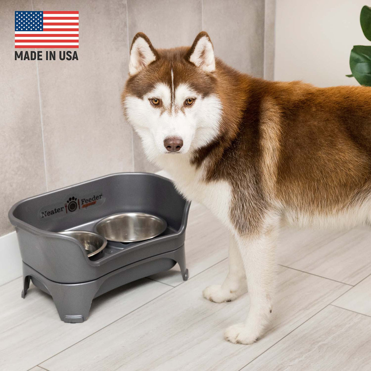 Husky with a Gunmetal Express that is Made in the USA