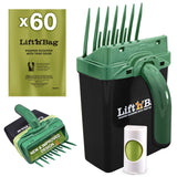 Lift 'n' Bag pooper scooper with trap door on a white background