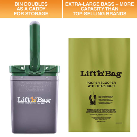 The Lift N' Bag can caddy for storage