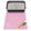Pink cat litter mat with a litter box on top, featuring a brand label with color swatches (pink, beige, gray, charcoal gray, and black).
