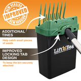 New and improved design with additional tines and improved locking tab design