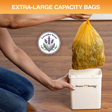 Extra-large capacity bags with a lavender scent.