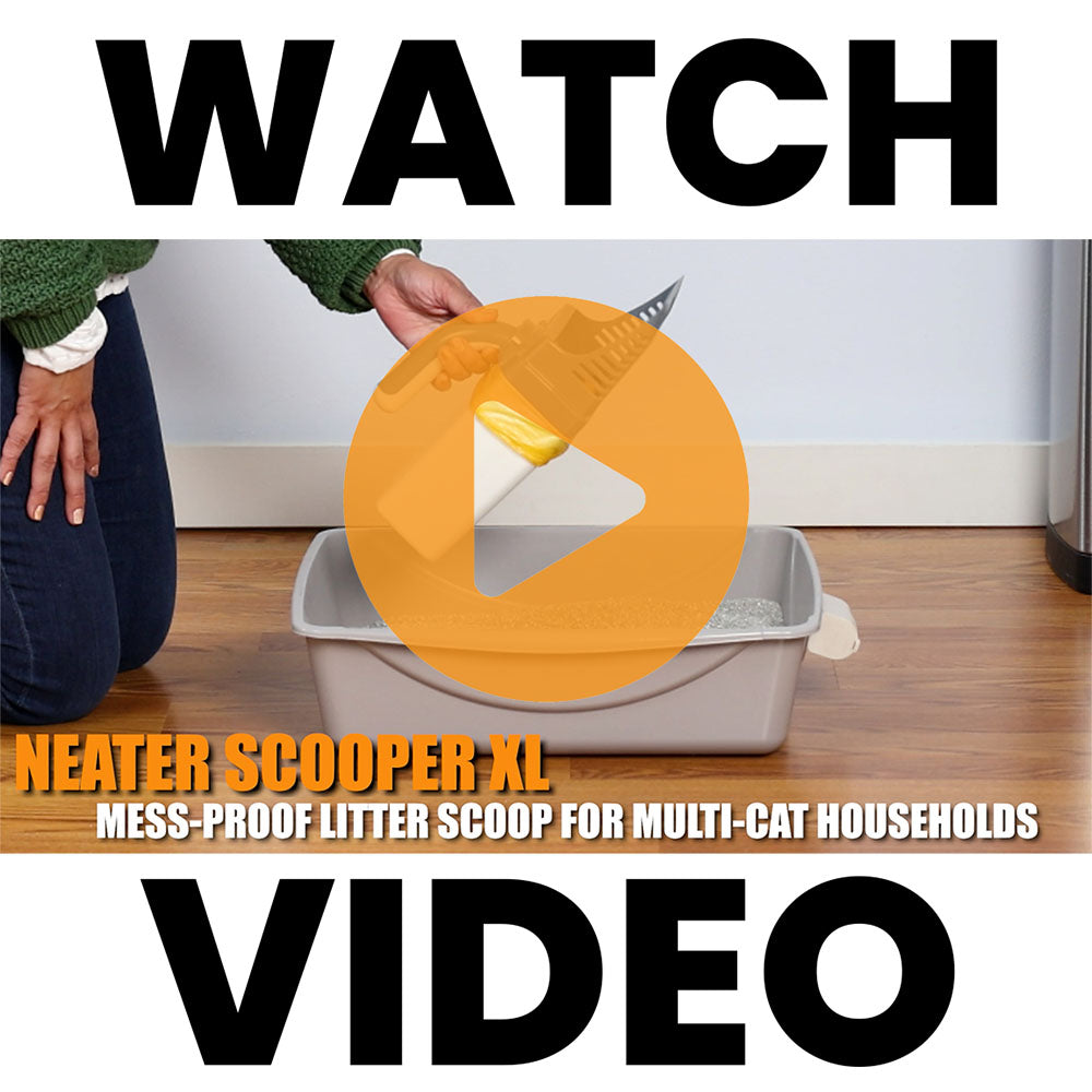 Video highlighting features and benefits of the Neater Scooper XL