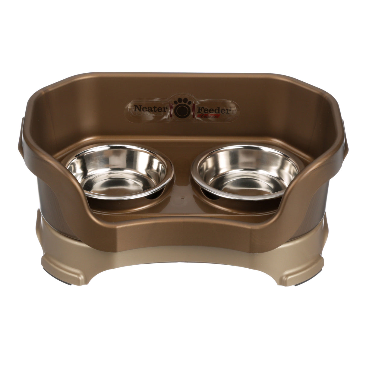 Deluxe Cat Bronze raised Neater Feeder dog bowls