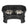 Deluxe Cat Neater Feeder with leg extensions in Midnight Black with two stainless steel bowls against a white background.