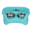 Neater Feeder Deluxe for Cats in Aquamarine