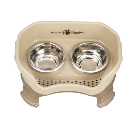 Deluxe Small Neater Feeder with leg extensions in Cappuccino