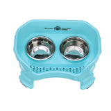 Deluxe Neater Feeder small in Aqua with leg extensions