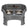 Deluxe Medium Neater Feeder with leg extensions in Gunmetal Grey with two stainless steel bowls against a white background.