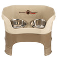 Deluxe large Neater Feeder in Cappuccino with leg extensions