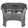 Deluxe Large Neater Feeder with leg extensions in Gunmetal Grey with two stainless steel bowls against a white background.