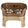 Deluxe Large Neater Feeder with leg extensions in Bronze with two stainless steel bowls against a white background.