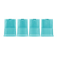 four aquamarine large leg extensions