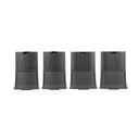 Four Midnight Black large leg extensions in a line on a white background.