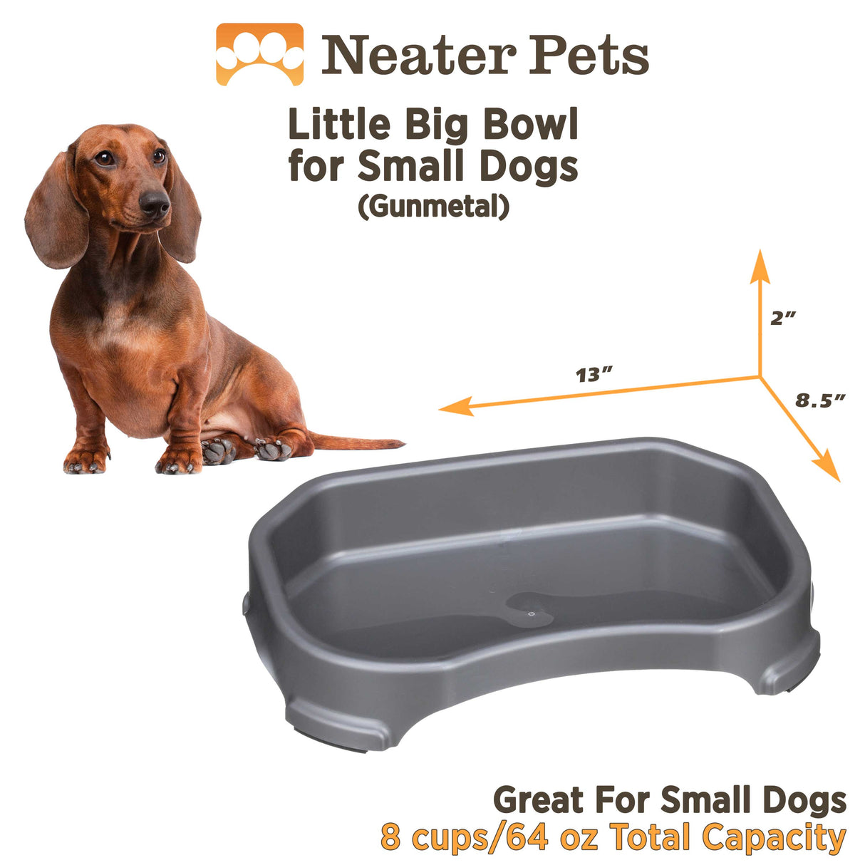 Neater Pet Brands Giant Bowl with Leg Extensions Huge Jumbo Trough Style Dog Pet Water Dish (225 Gallons, Vanilla Bean)