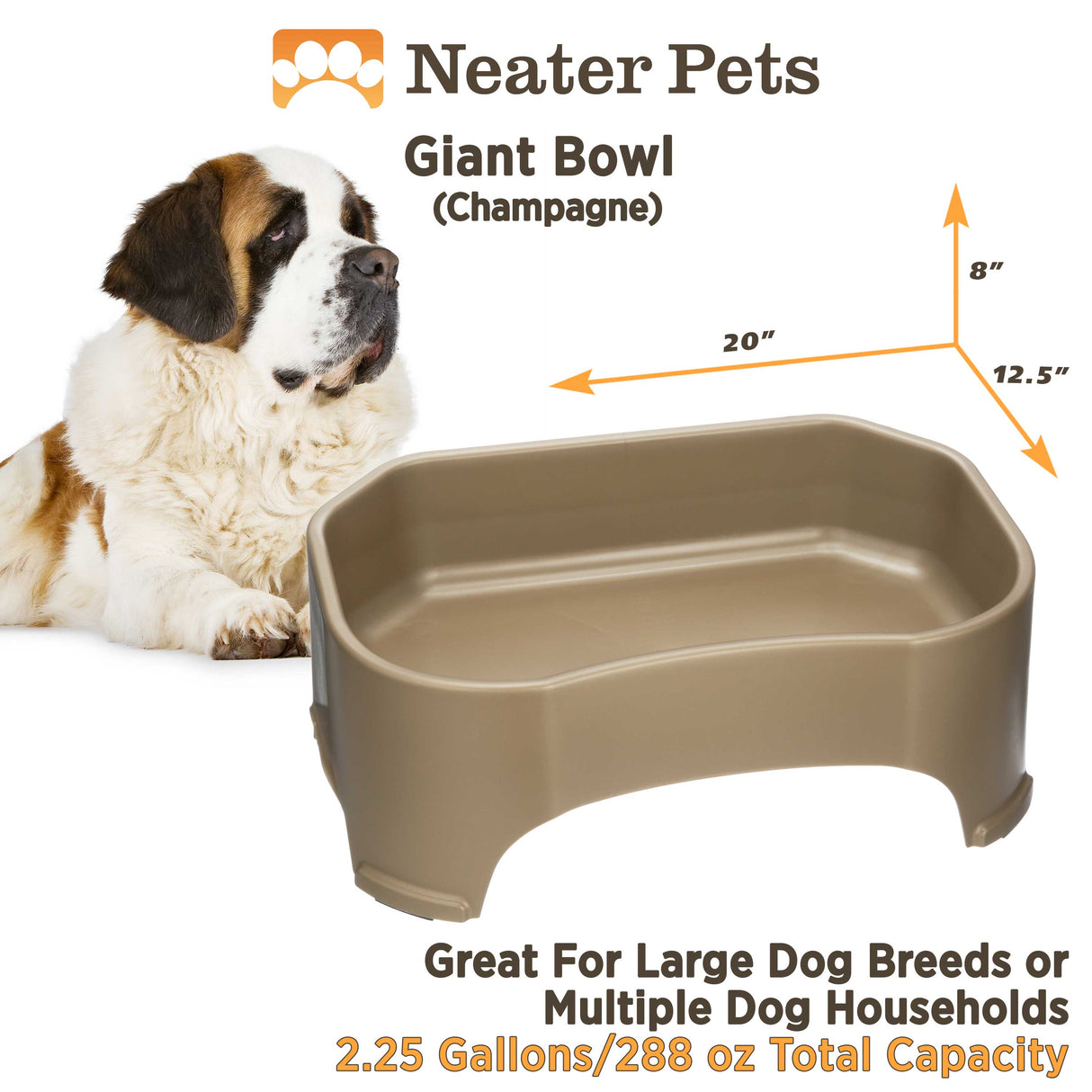 GIANT BREEDS DOG BOWLS & FEEDERS (Free Shipping)