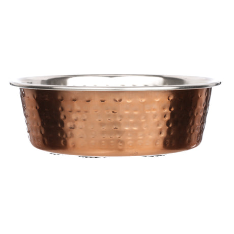 Side view of the Hammered Copper Finish Bowl