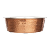 Side view of the Hammered Copper Finish Bowl