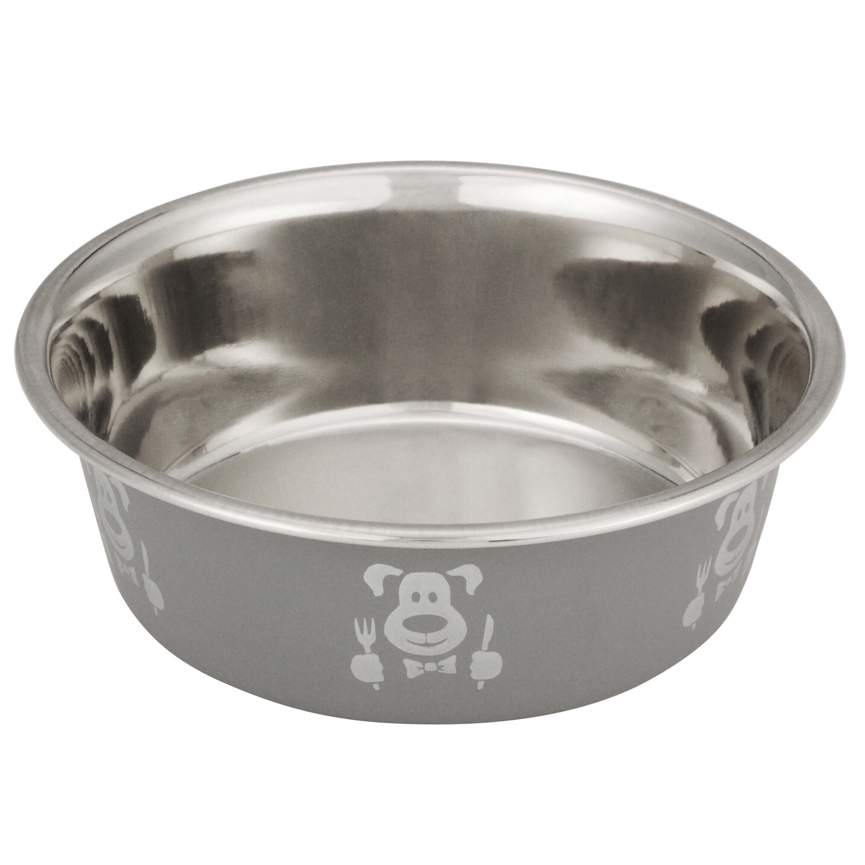 Leather Brothers Stainless Steel Non Tip Feeding Bowl 2 Quarts - 8303