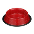 Red Camping Bowl with white specs 