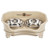 Express cat Neater Feeder in Almond