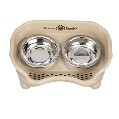 Express cat Neater Feeder in Almond