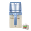 Neater Scooper with 15 bags in blue on a white background. 