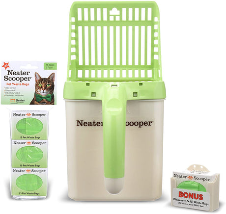 Green Neater Scooper with 45 refill bags