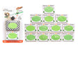 Neater Bag Dispenser black and white diamond pattern with 210 Bags on a white background.