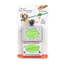 Neater Bag Dispenser black and white paw print pattern on a white background.