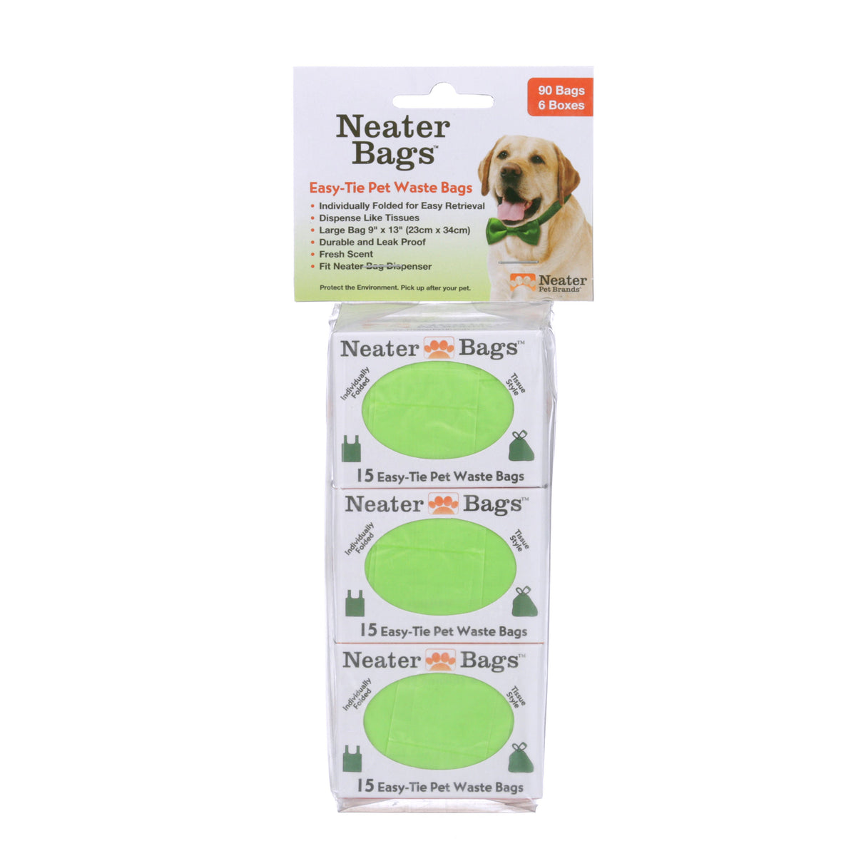 3 packs of Neater Pets dog waste bags