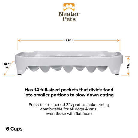 6 cup Neater Slow Feeder dimensions