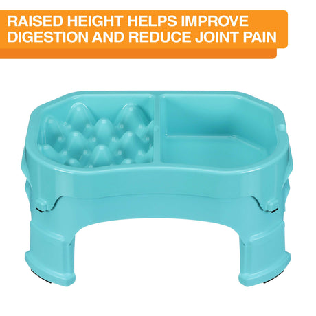 Raised Neater Slow Feeder Double Diner helps improve digestion and reduce joint pain